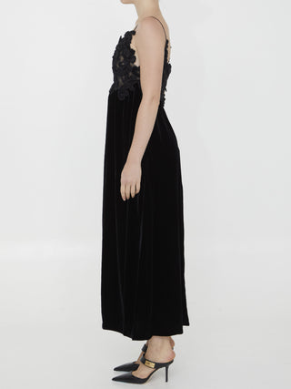 Sensory Velvet Slip Dress