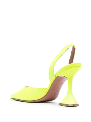 Amina Muaddi With Heel Yellow