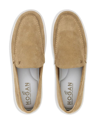 Hogan Flat Shoes Beige