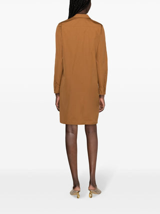 Max Mara Dresses Leather Brown