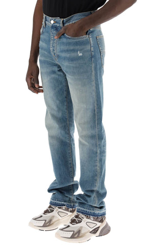 Five-pocket Distressed Effect Jeans