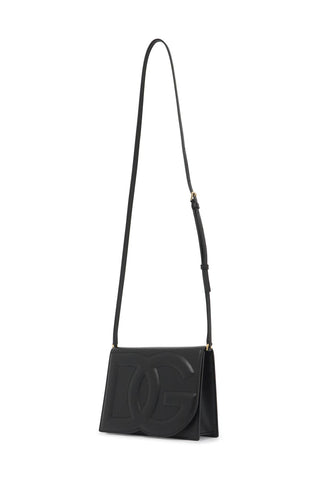 Leather Dg Logo Crossbody Bag