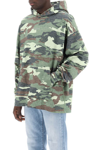 Camouflage Hoodie Sweatshirt With