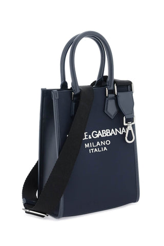 Small Nylon Tote Bag With Logo