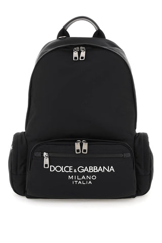 Nylon Backpack With Logo