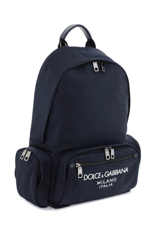 Nylon Backpack With Logo