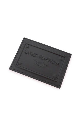 Embossed Logo Leather Cardholder