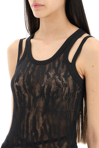 Camouflage Mesh Tank Top