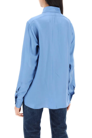 Pleated Bib Shirt With