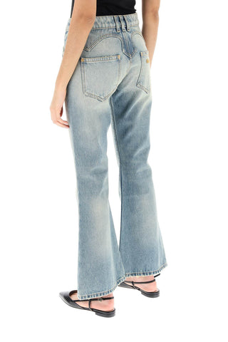 Western-style Crop Bootcut Jeans