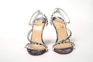 Multicolor Silver Mafaldina Spikes High Heels