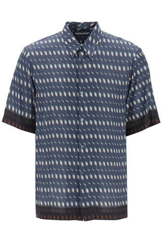 Two-tone Print Shirt With