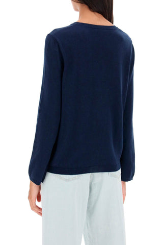 Albane' Crew-neck Cotton Sweater