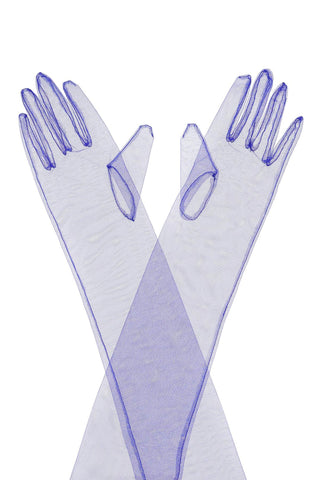 Long Sheer Tulle Gloves
