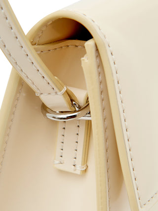 Ivory Leather Le Bambino Long Shoulder Bag