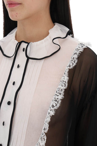 Chiffon Blouse With Plastr