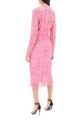 Midi Dress In Floral Cordonnet Lace