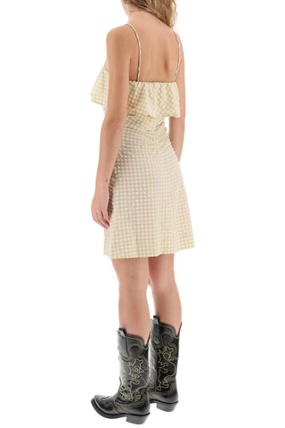 Gingham Motif Dress