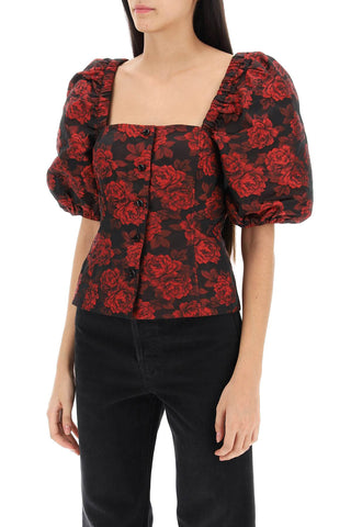 Blouse In Floral Jacquard