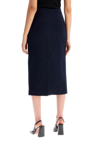 Virgin Wool Midi Skirt