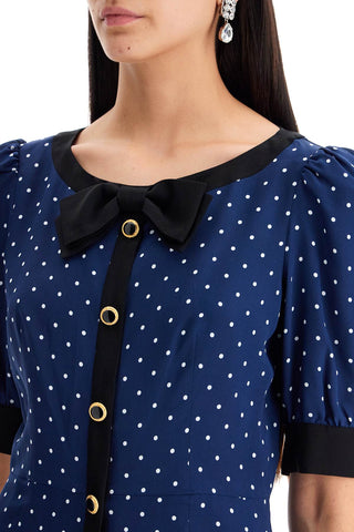 Silk Polka Dot Mini Dress