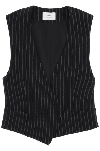 Virgin Wool Pinstripe Waistcoat