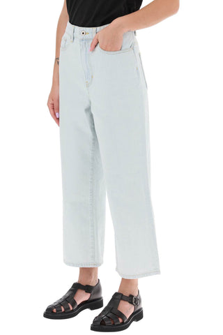 Sumire' Cropped Jeans With Wide Leg