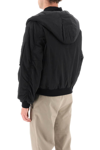 Padded Hooded Bomber Jacket