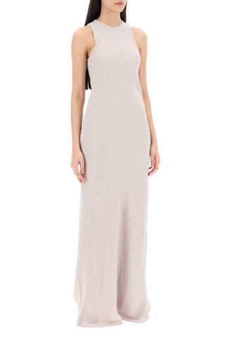 Maxi Crepe Dress With Bias Cuts