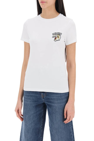 Crew-neck T-shirt With Embroidery