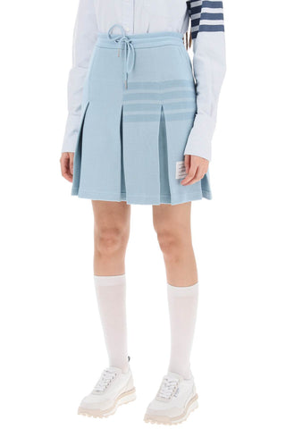 Knitted 4-bar Pleated Skirt