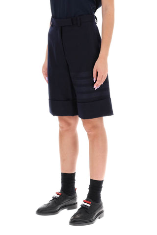 Shorts In Flannel With 4-bar Motif