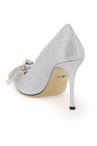 Glittered Pumps With Crystals