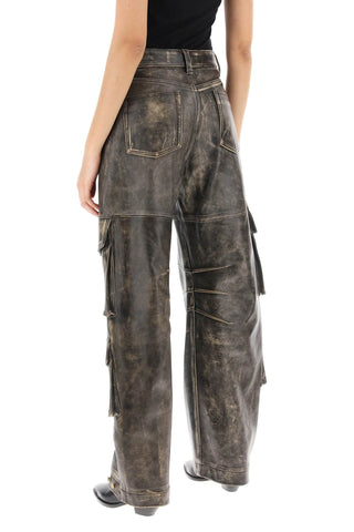 Irin Cargo Pants In Vintage-effect Nappa Leather