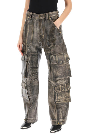 Irin Cargo Pants In Vintage-effect Nappa Leather