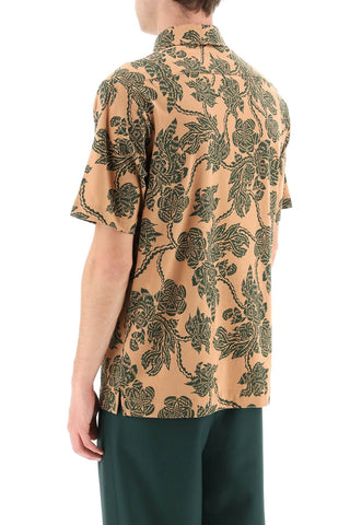 All-over Flower Print Polo Shirt