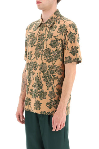 All-over Flower Print Polo Shirt