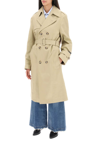 Cotton Double-breasted Trench Coat