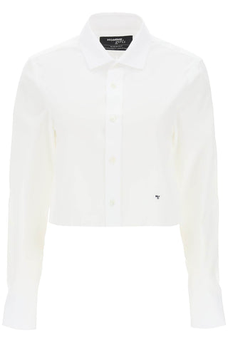 Cotton Twill Cropped Shirt