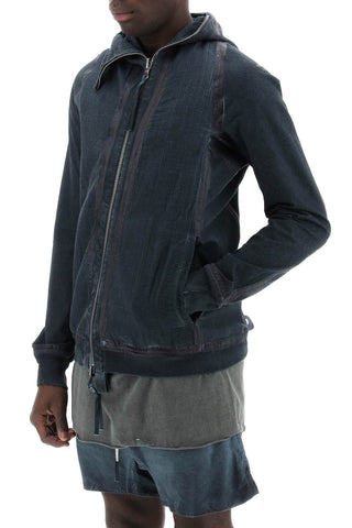 Hybrid Sweatshirt With Zip And Hood