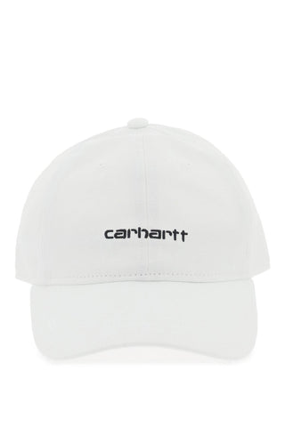 Canvas Script Baseball Cap