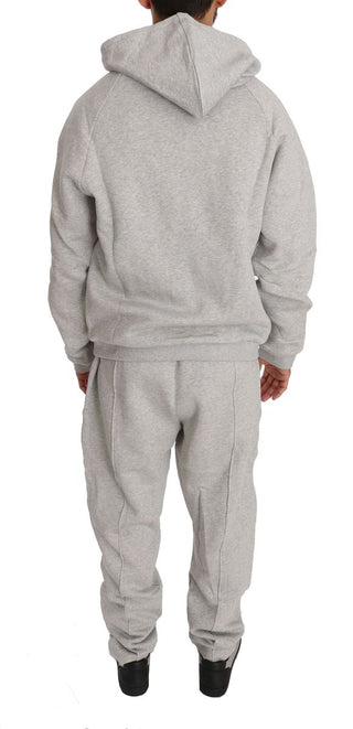 Italian Couture Gray Cotton Sweatsuit