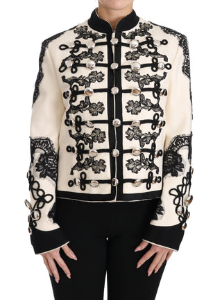 Elegant Off-white Baroque Jacket