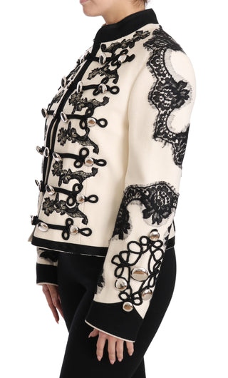 Elegant Off-white Baroque Jacket