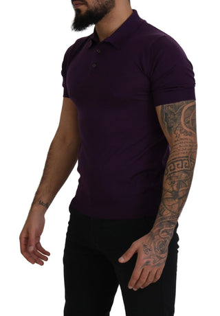 Purple Cashmere Polo Top Mens T-shirt