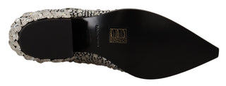 Crystal-embellished Black Suede Boots