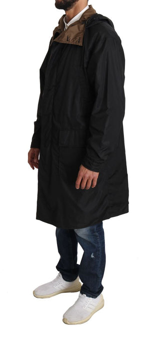 Elegant Reversible Hooded Raincoat