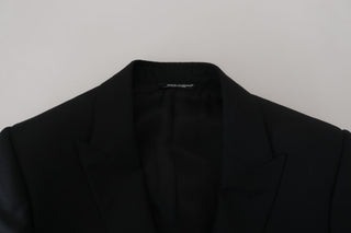 Elegant Slim Fit Wool-silk Blazer