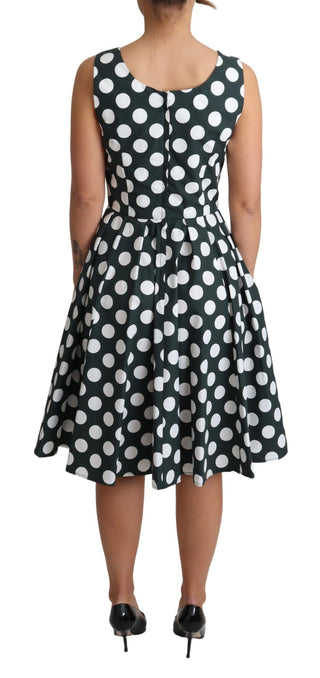 Chic Polka Dot A-line Sleeveless Dress