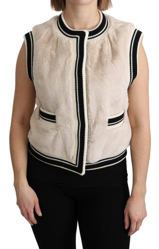 Elegant Sleeveless Faux Fur Vest